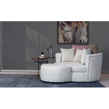 AY DİNLENME KOLTUK ( BERJER & HAREKETLİ PUF DAHİL ) DİNLENME BERJER SETİ