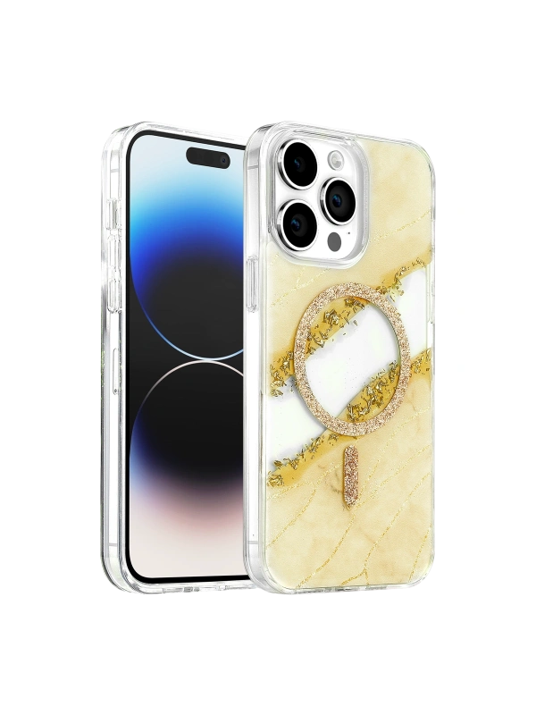 Apple iPhone 15 Pro Max Lotus Simli Magsafe Kapak