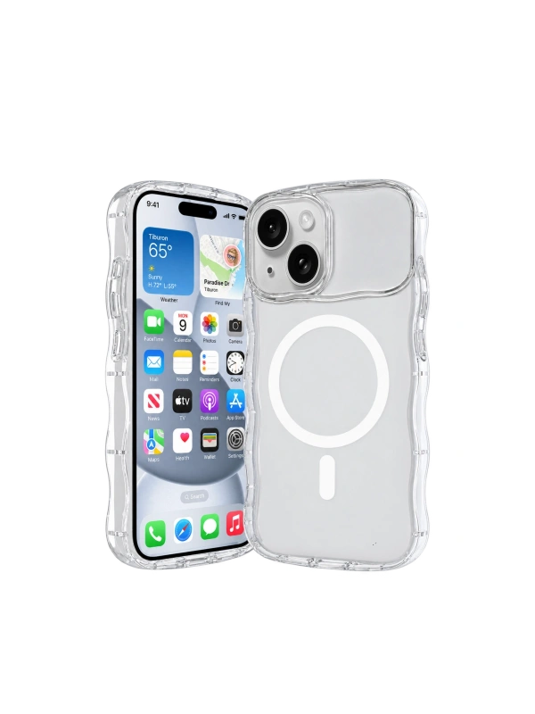 Apple iPhone 15 Vev Full Airbag Magsafe Kapak - Şeffaf
