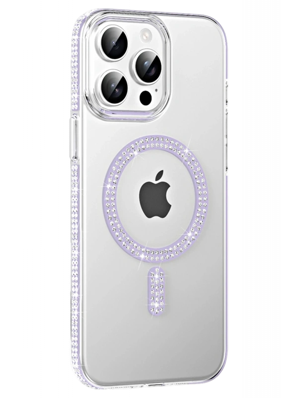 Joko Apple iPhone 14 Pro Max Move Taşlı Magsafe Kapak - Lila