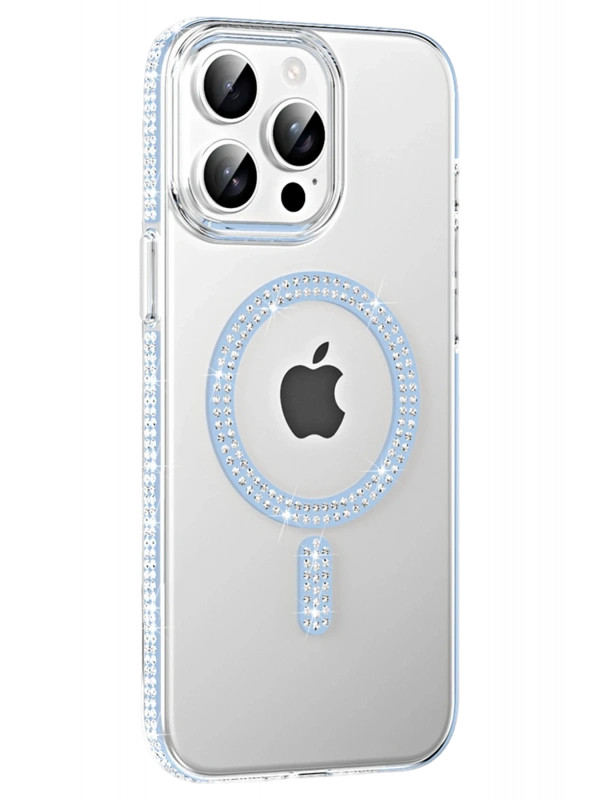 Joko Apple iPhone 14 Pro Max Move Taşlı Magsafe Kapak - Mavi