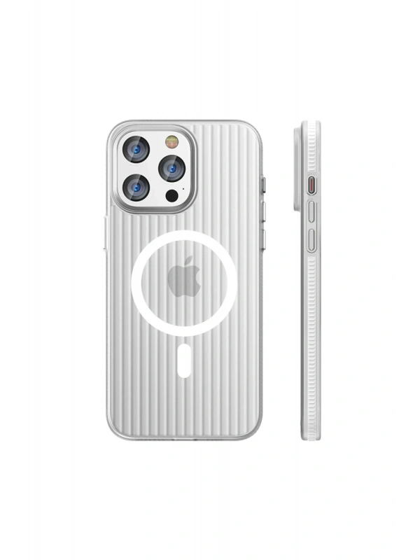 Joko Apple iPhone 15 Pro Max Line Magsafe Kapak - Beyaz