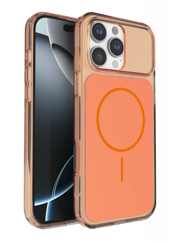 Joko Apple iPhone 16 Pro Max Bruma Magsafe Kapak - Turuncu
