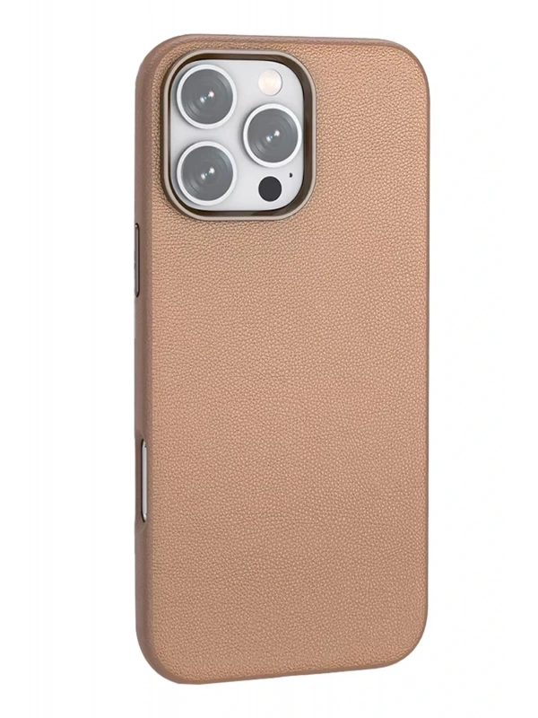 Joko Apple iPhone 16 Pro Wonder Deri Magsafe Kapak - Bronz