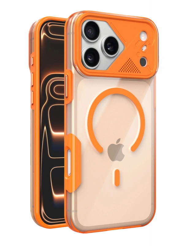 Joko Apple iPhone 17 Pro Max Zinko Magsafe Kapak - Turuncu