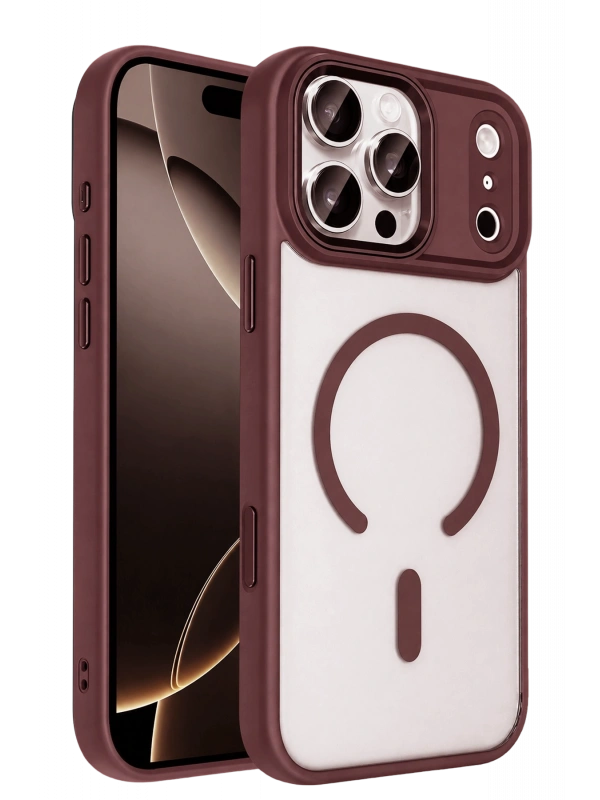 Joko Apple iPhone 18 Pro Max Terea Magsafe Kapak - Bordo
