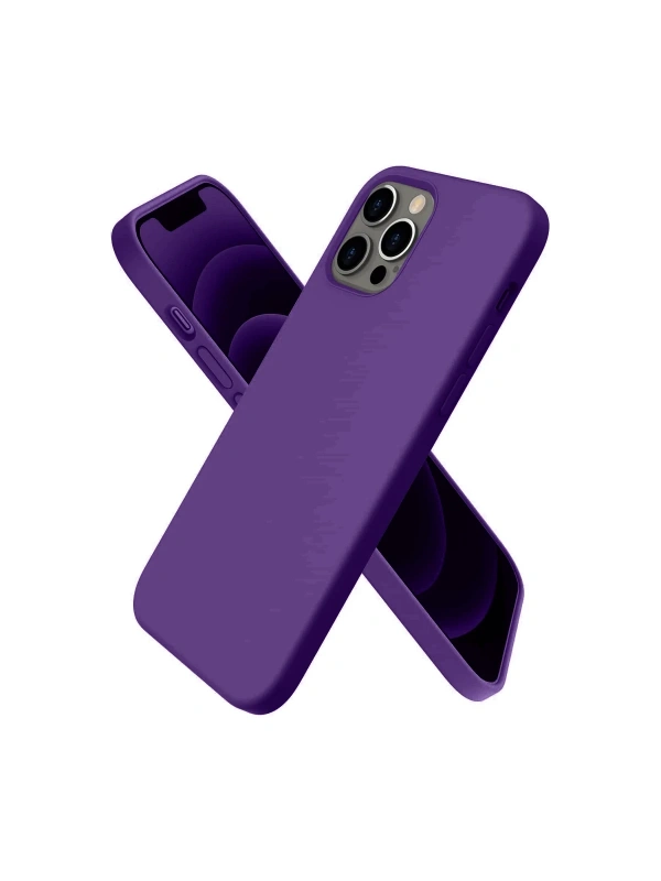 KILIFINI SEÇ - Apple iPhone 12 Pro Kılıf First Silikon - Mürdüm