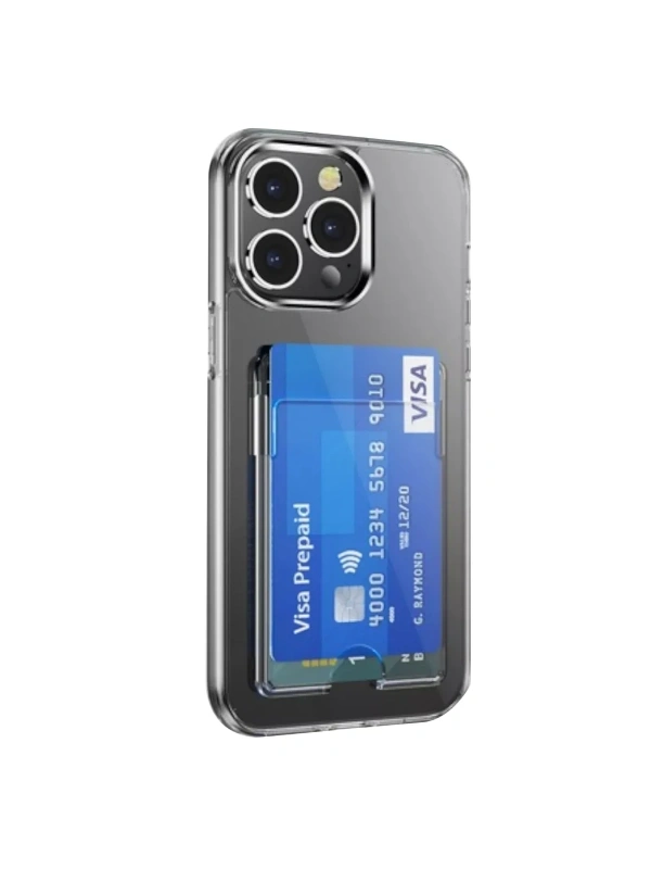 KILIFINI SEÇ - Apple iPhone 14 Pro Max Kılıf Kart Şeffaf Silikon - Şeffaf