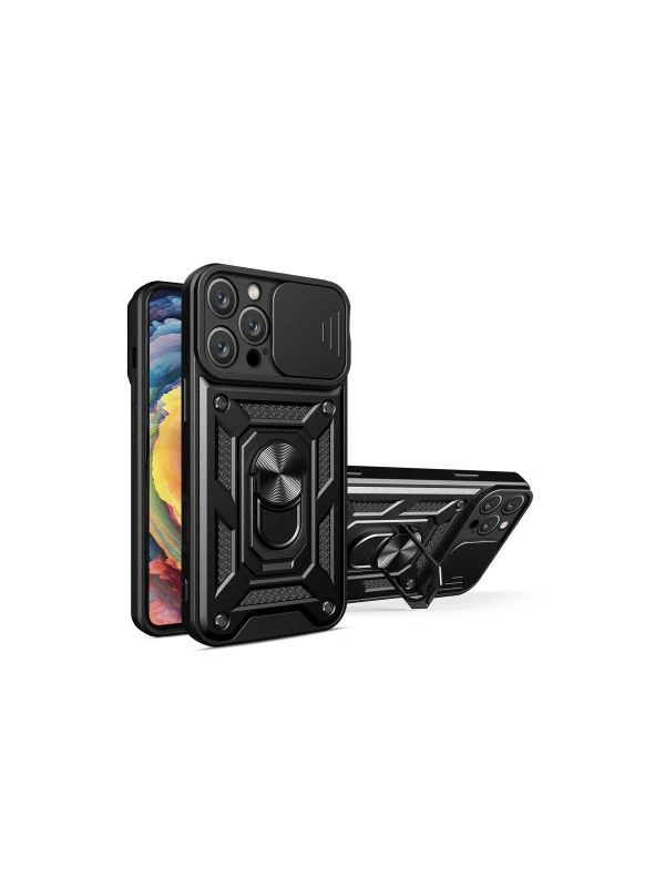 KILIFINI SEÇ - Apple iPhone 16 Pro Max Kılıf Pars Lens Yüzüklü Silikon