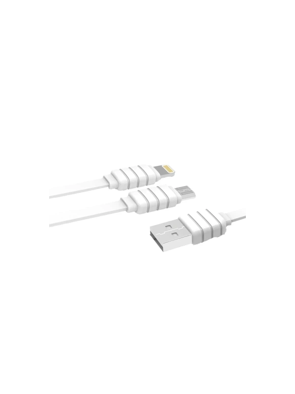 S56 2in1 (Lightning-Micro USB) Kablo 1.2M 2.1A