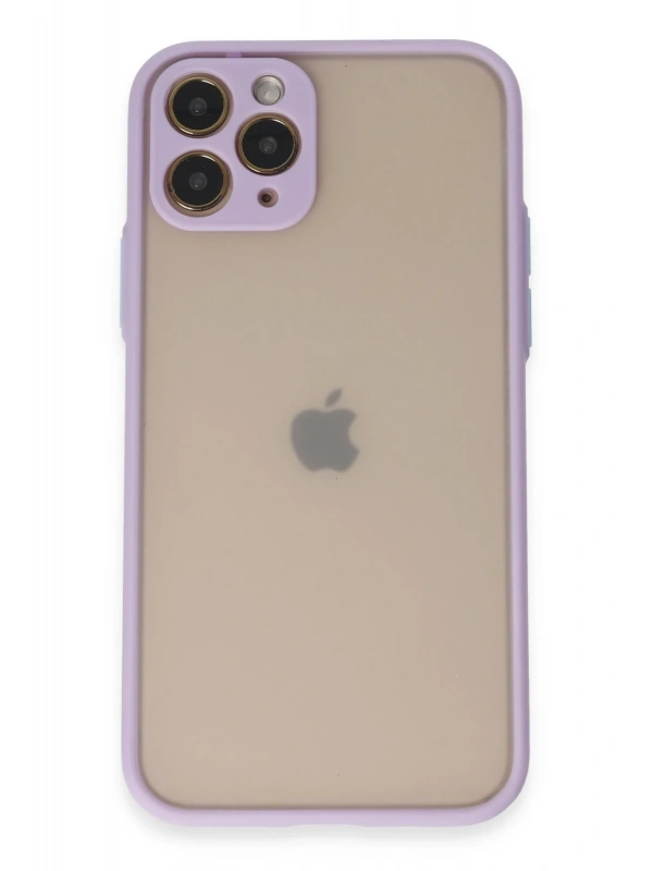 Newface Apple iPhone 11 Pro Kılıf Montreal Silikon Kapak - Mor