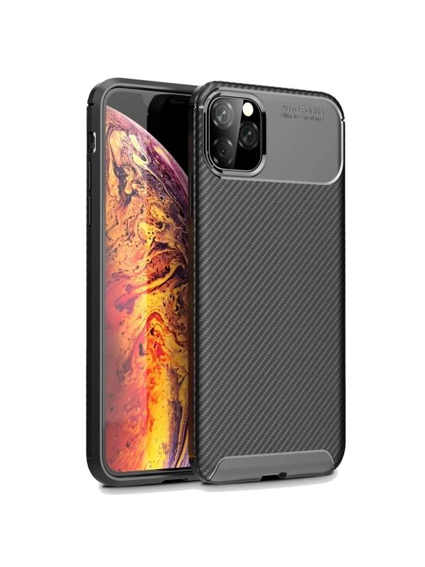 KILIFINI SEÇ - Apple iPhone 11 Pro Max Kılıf Auto Focus Karbon Kapak
