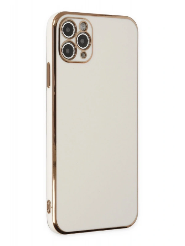 Newface Apple iPhone 11 Pro Max Kılıf Volet Silikon - Beyaz