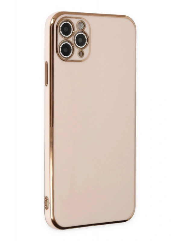 Newface Apple iPhone 11 Pro Max Kılıf Volet Silikon - Pembe