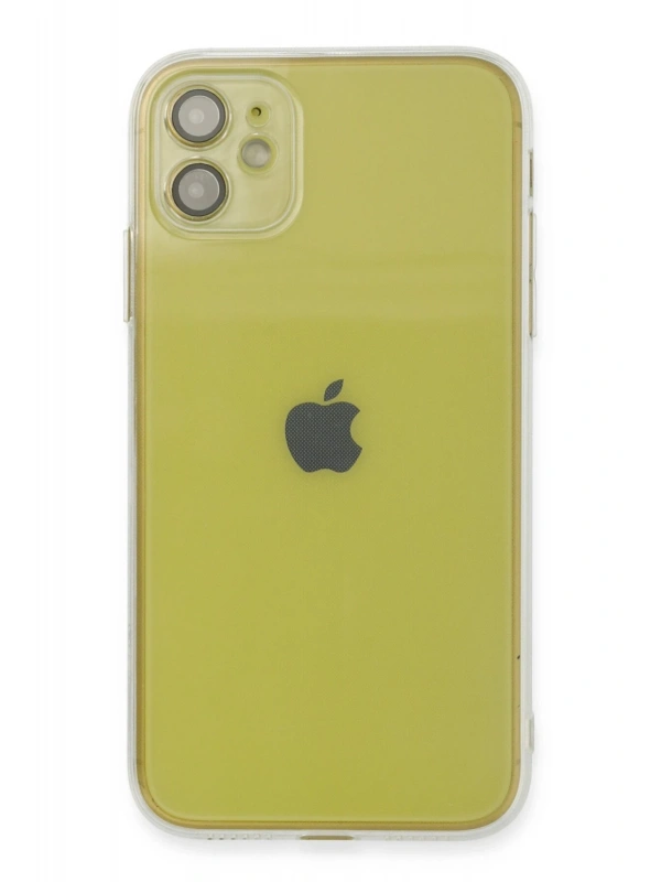 Newface Apple iPhone 12 Kılıf Fly Lens Silikon - Şeffaf