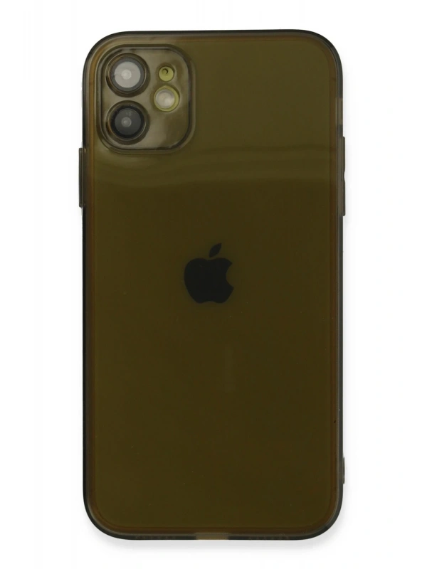 Newface Apple iPhone 12 Kılıf Fly Lens Silikon - Siyah