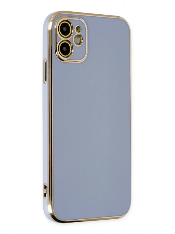 Newface Apple iPhone 12 Kılıf Volet Silikon - Mavi