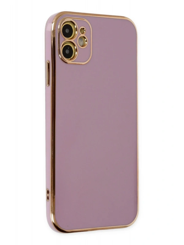 Newface Apple iPhone 12 Kılıf Volet Silikon - Mor
