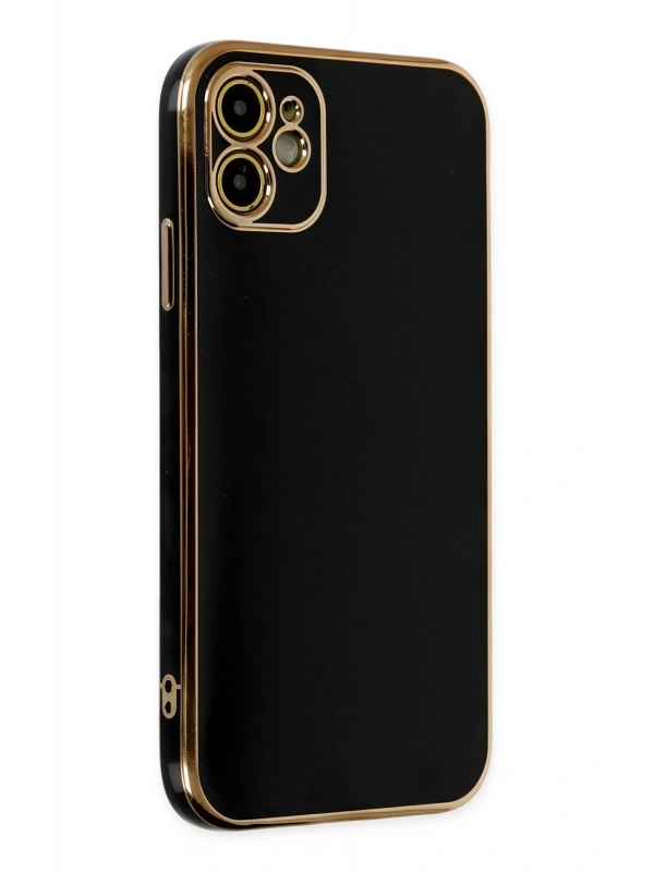 Newface Apple iPhone 12 Kılıf Volet Silikon - Siyah
