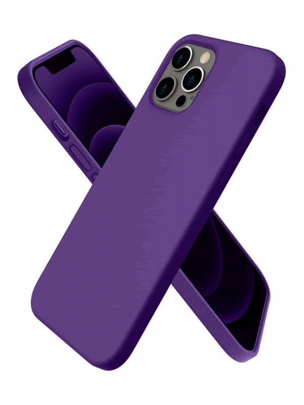 Newface Apple iPhone 12 Pro Kılıf First Silikon - Mürdüm