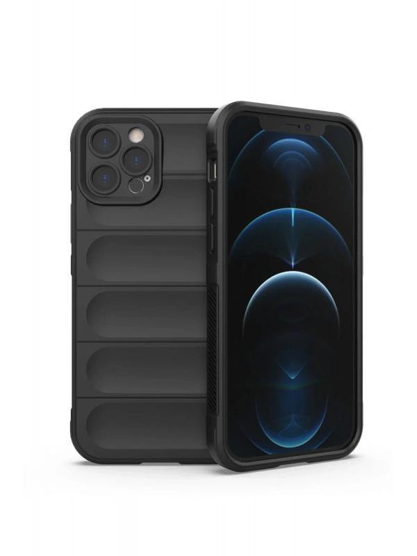 Newface Apple iPhone 12 Pro Kılıf Optimum Silikon - Siyah