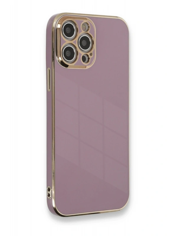 Newface Apple iPhone 12 Pro Kılıf Volet Silikon - Mor
