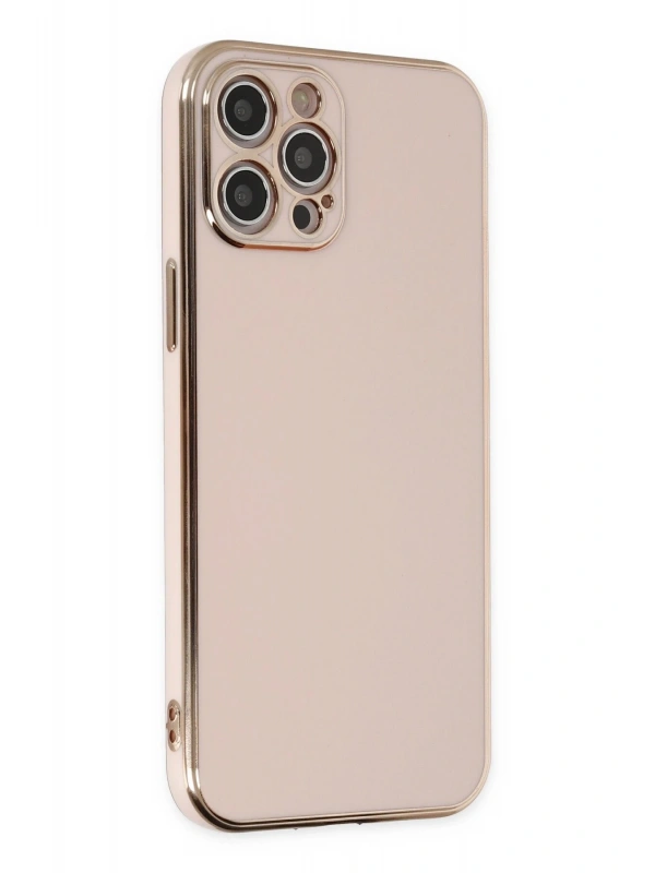 Newface Apple iPhone 12 Pro Kılıf Volet Silikon - Pembe