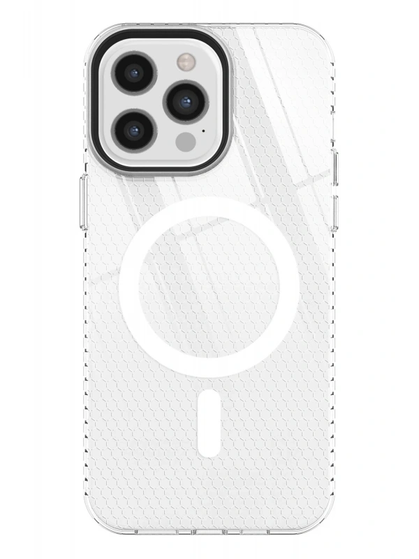 Newface Apple iPhone 12 Pro Max Kılıf Beta Magneticsafe Silikon - Şeffaf