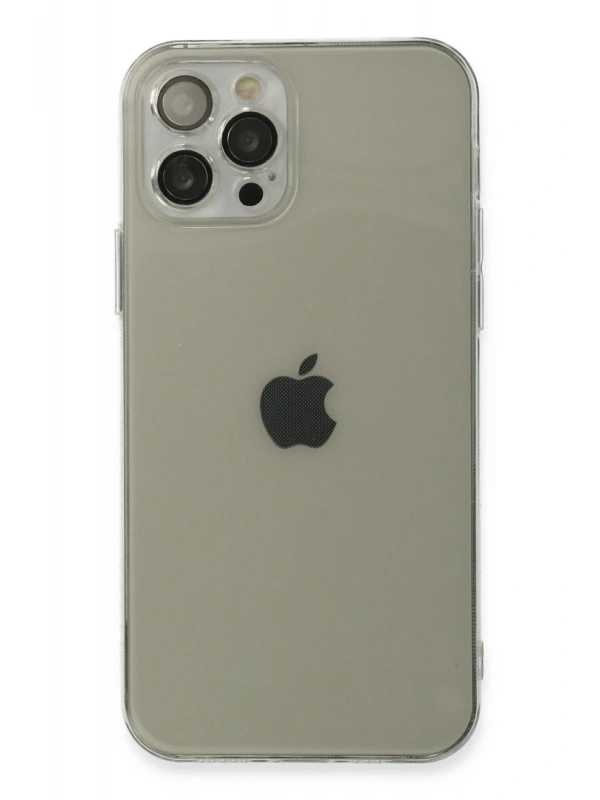 Newface Apple iPhone 12 Pro Max Kılıf Fly Lens Silikon - Şeffaf