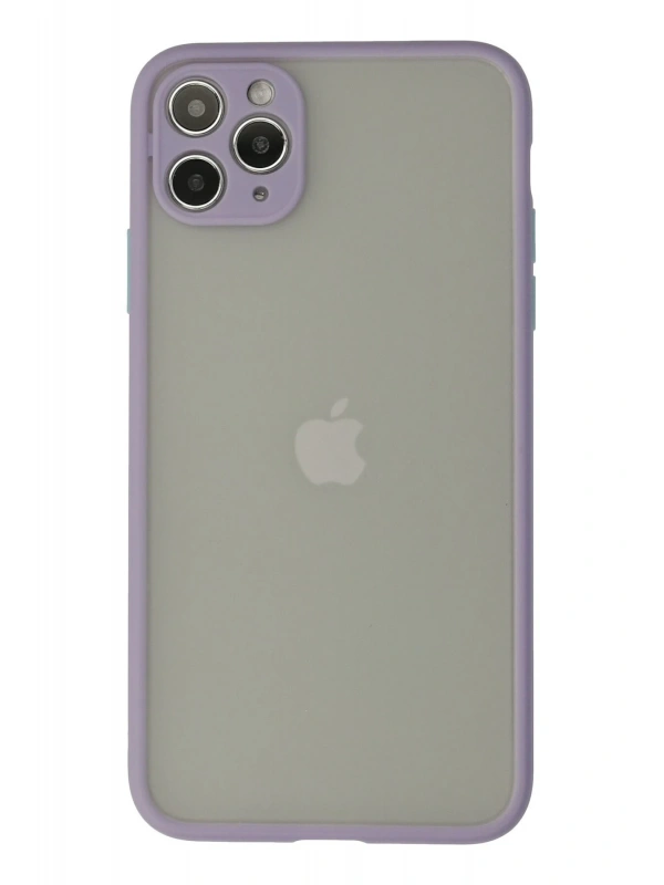 Newface Apple iPhone 12 Pro Max Kılıf Montreal Silikon Kapak - Mor