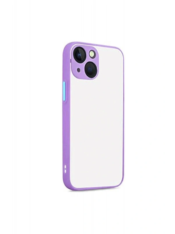 Newface Apple iPhone 13 Kılıf Montreal Silikon Kapak - Mor