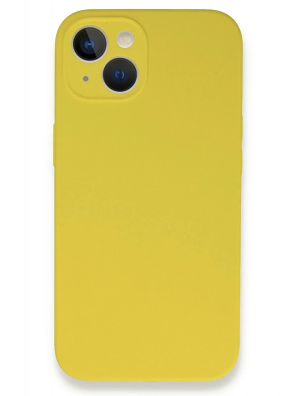 Newface Apple iPhone 13 Mini Kılıf Lansman Legant Silikon - Sarı