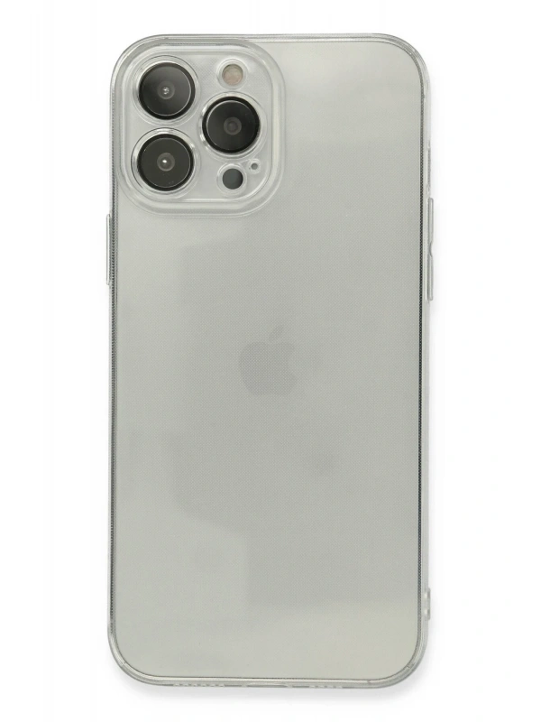Newface Apple iPhone 13 Pro Kılıf Fly Lens Silikon - Şeffaf