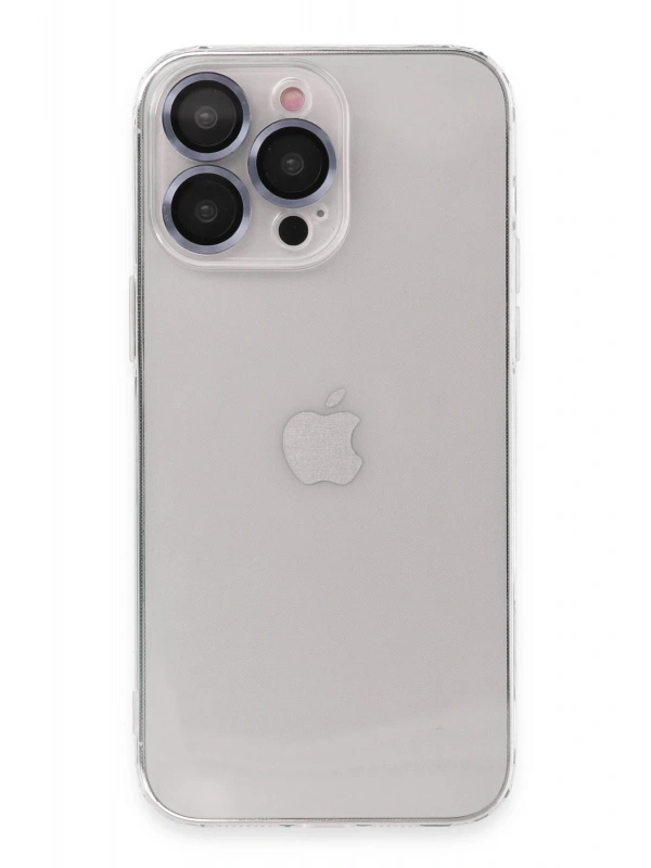 Newface Apple iPhone 13 Pro Kılıf Luko Lens Silikon - Sierra Blue
