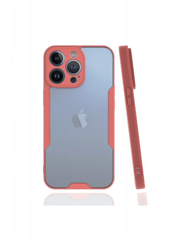 Newface Apple iPhone 13 Pro Kılıf Platin Silikon - Pembe