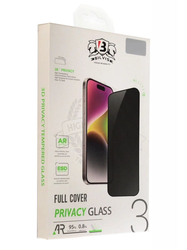 Newface Apple iPhone 13 Pro Max Bilvis 3D Hayalet Cam Ekran Koruyucu