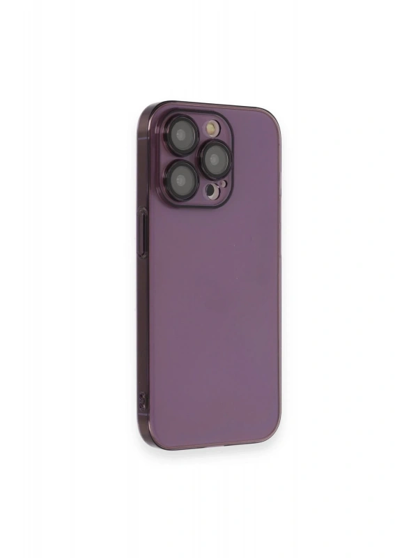 Newface Apple iPhone 13 Pro Max Kılıf Armada Lensli Kapak - Derin Mor