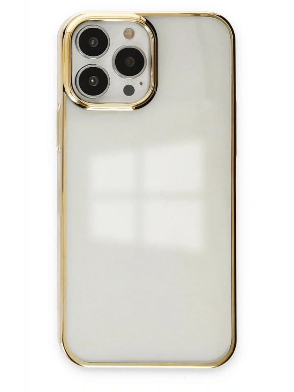 Newface Apple iPhone 13 Pro Max Kılıf Element Silikon - Gold
