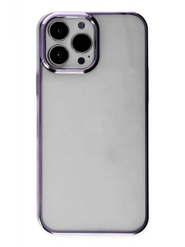 Newface Apple iPhone 13 Pro Max Kılıf Element Silikon - Mor