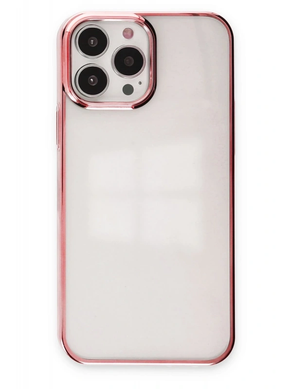 Newface Apple iPhone 13 Pro Max Kılıf Element Silikon - Pembe