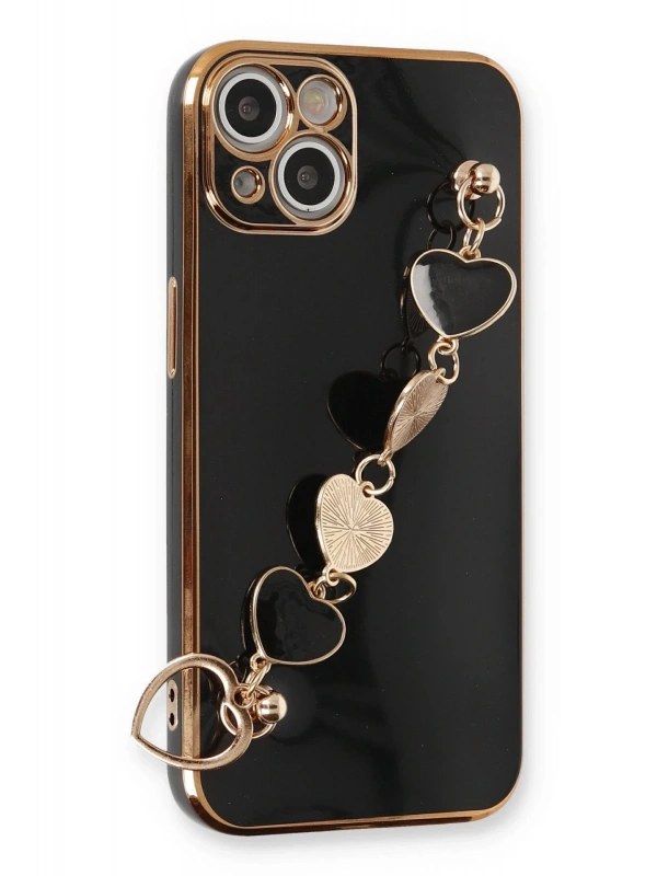 Newface Apple iPhone 14 Kılıf Esila Silikon - Siyah