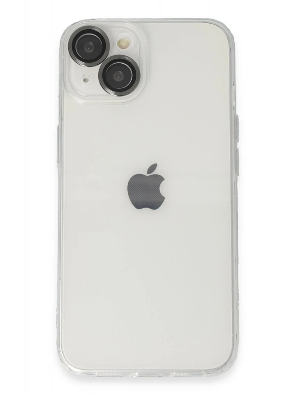 Newface Apple iPhone 14 Kılıf Luko Lens Silikon - Siyah