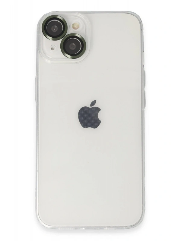Newface Apple iPhone 14 Kılıf Luko Lens Silikon - Yeşil