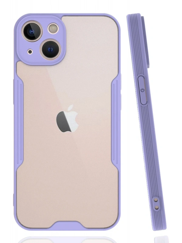 Newface Apple iPhone 14 Kılıf Platin Silikon - Lila