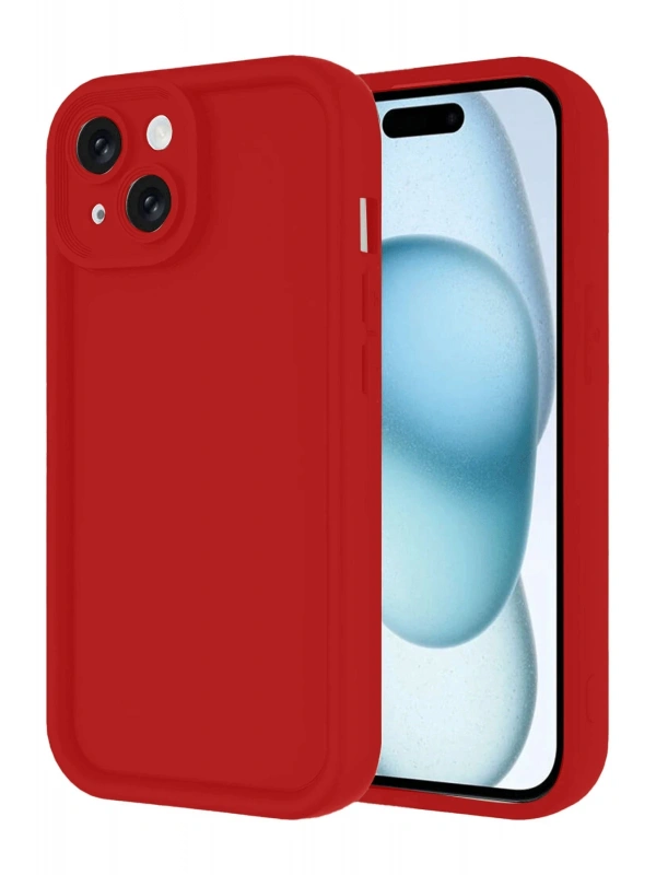 Newface Apple iPhone 14 Kılıf Viera Silikon - Kırmızı