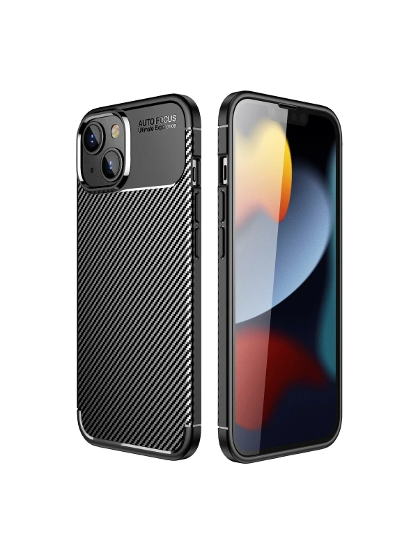 KILIFINI SEÇ - Apple iPhone 14 Plus Kılıf Auto Focus Karbon Kapak