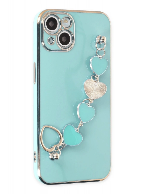 Newface Apple iPhone 14 Plus Kılıf Esila Silikon - Su Yeşili