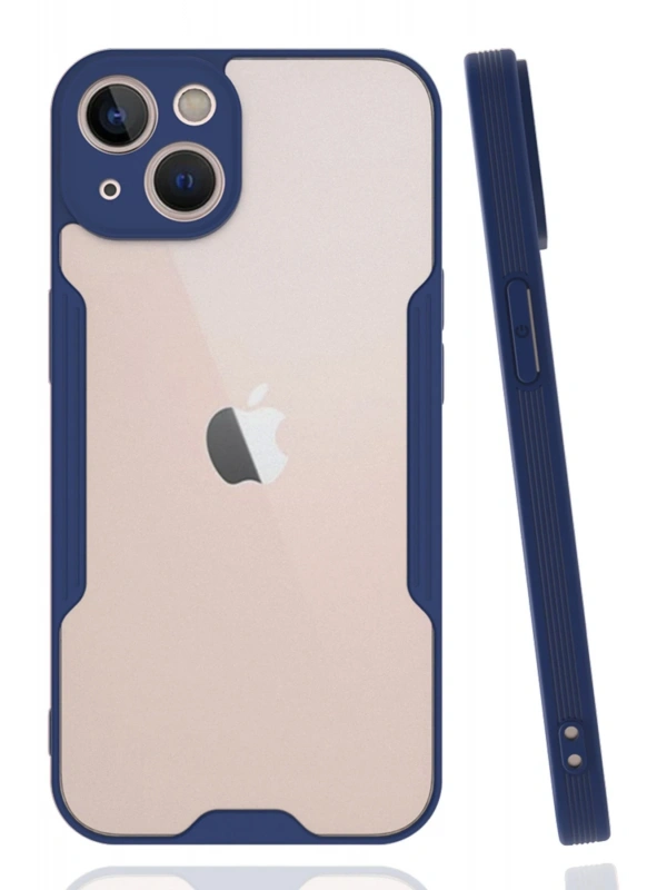 Newface Apple iPhone 14 Plus Kılıf Platin Silikon - Lacivert