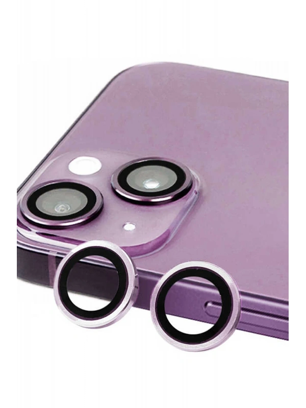 Newface Apple iPhone 14 Plus Raze Metal Kamera Lens - Mor