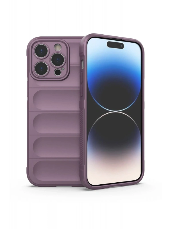 Newface Apple iPhone 14 Pro Kılıf Optimum Silikon - Mor